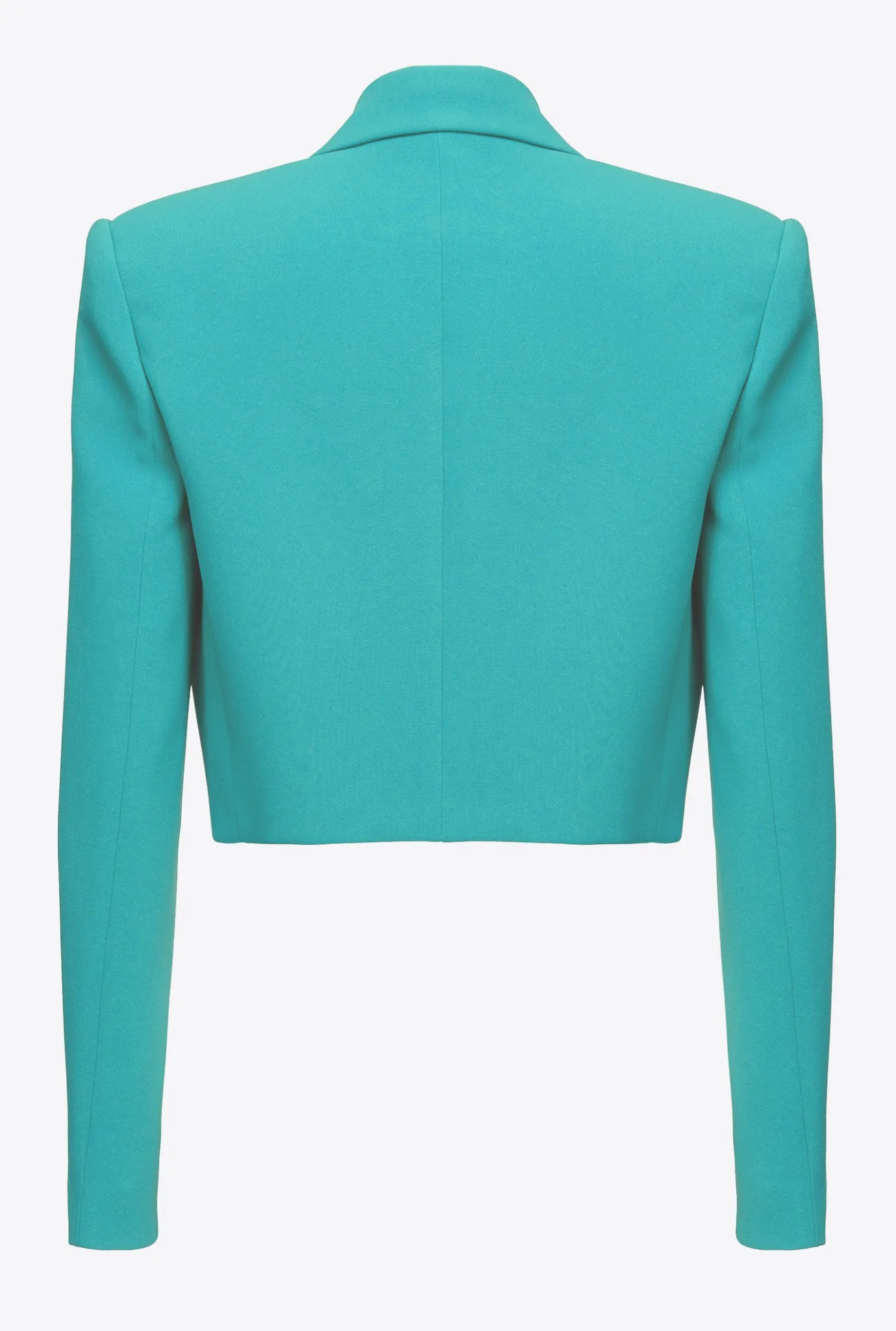 Tailleurs Et Ensembles|PINKO Veste Spencer En Crepe Stretch Bleu Ciel-Marine